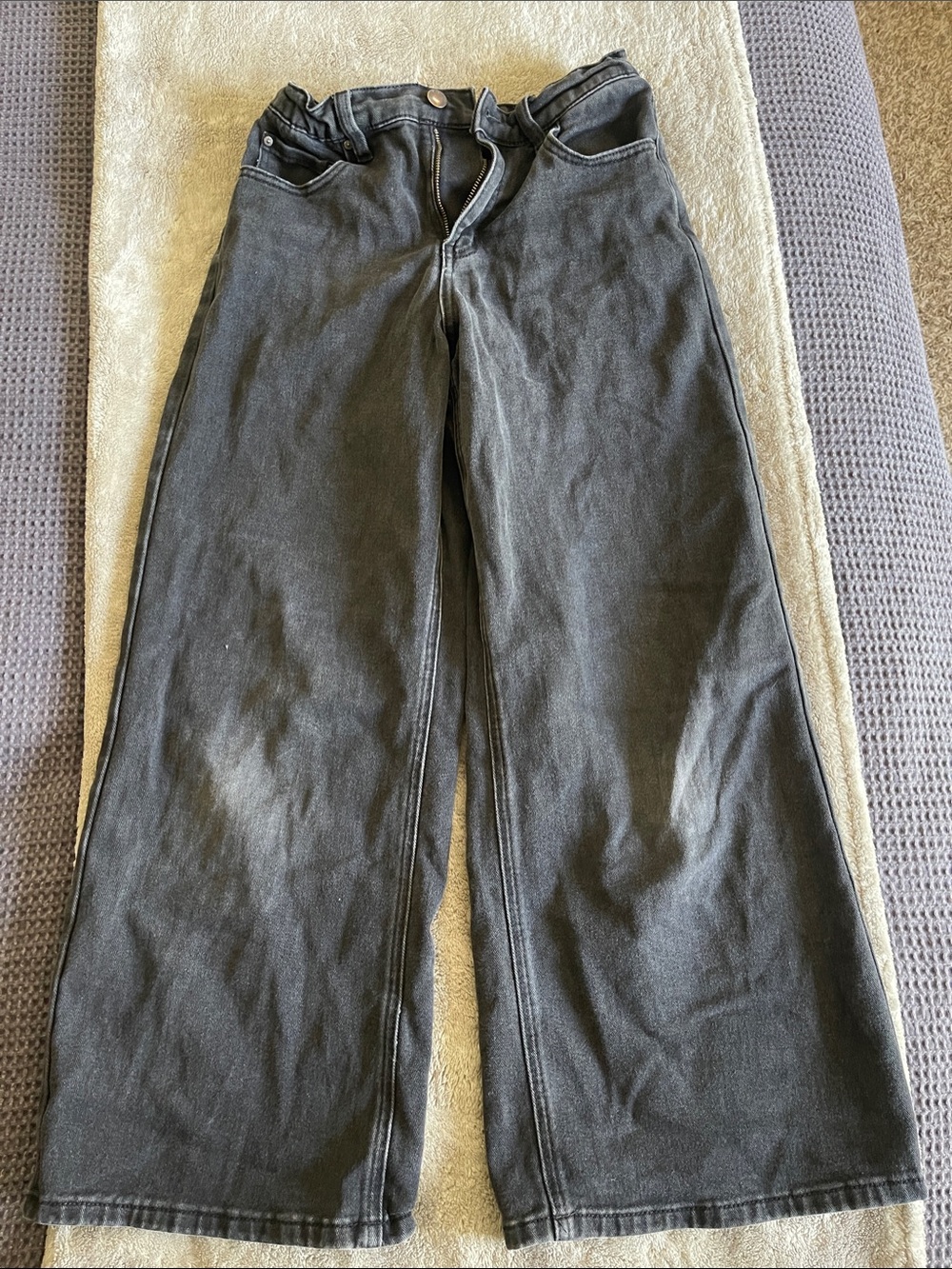 RSQ girls wide Leg Black Denim Jeans